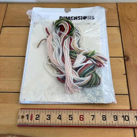 Cardinals in Dogwood Dimensions Crewel Embroidery Kit #1516 Vintage 1998 - Picture 4 of 4